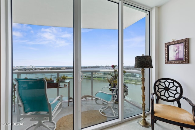231 Riverside Dr Unit 1803-1, Daytona Beach, FL 32117 - balcony featuring a water view