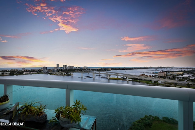 231 Riverside Dr Unit 1803-1, Daytona Beach, FL 32117 - water view featuring nearby urban area and a notable bridge