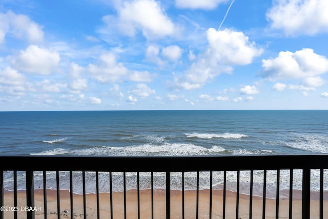 water view with a beach view