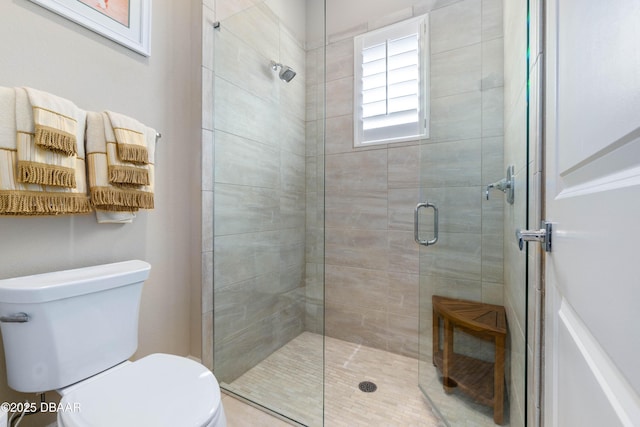 650 Woodbridge Dr, Ormond Beach, FL 32174 - bathroom featuring toilet and a shower stall