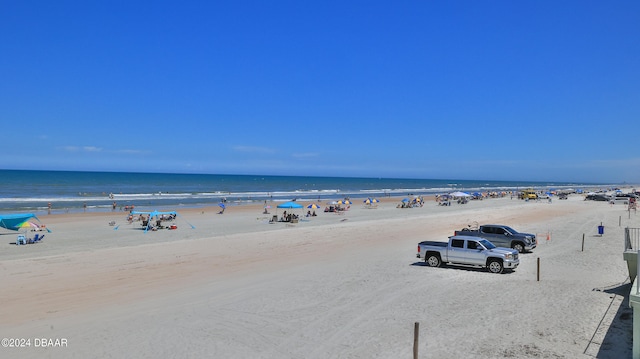 water view with a view of the beach