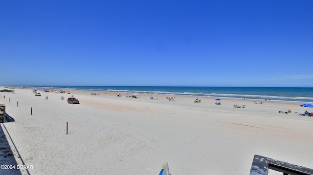 water view with a view of the beach