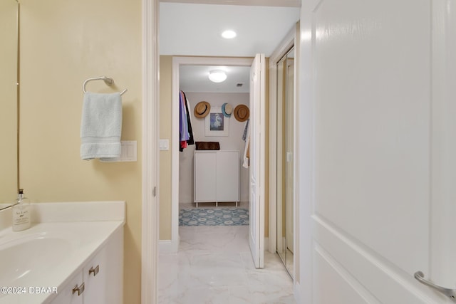 bathroom with vanity