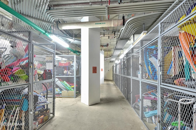 view of storage room