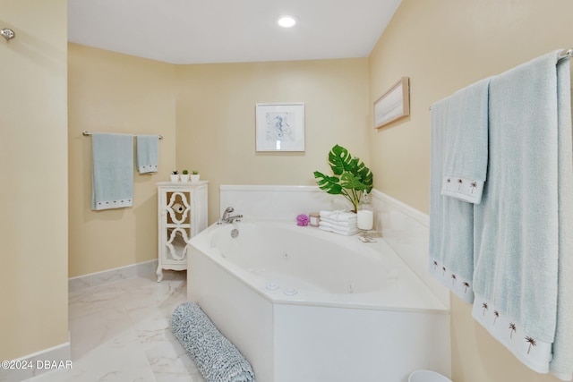 bathroom featuring a bathtub