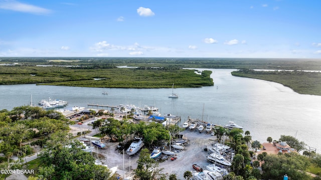 120 Beach St, Ponce Inlet, FL 32127 - bird's eye view of a large body of water and a marina