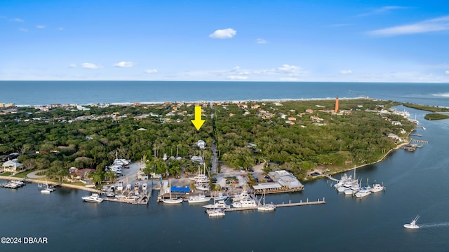 120 Beach St, Ponce Inlet, FL 32127 - aerial view of property's location with a large body of water