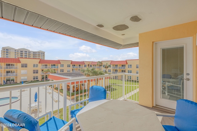 view of balcony