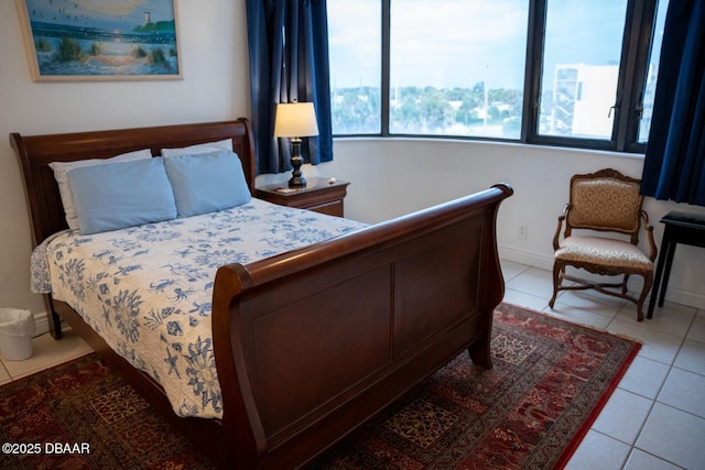 view of tiled bedroom