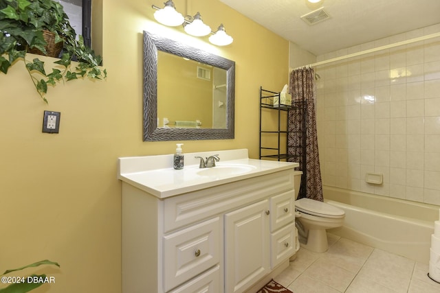 1199 N Halifax Ave, Daytona Beach, FL 32118 - bathroom with tile patterned flooring, vanity, and shower / bath combo