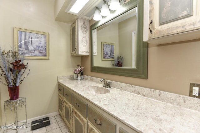 1199 N Halifax Ave, Daytona Beach, FL 32118 - bathroom with vanity and tile patterned floors