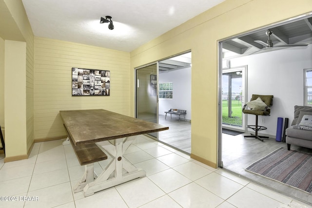 1199 N Halifax Ave, Daytona Beach, FL 32118 - dining room featuring a ceiling fan and healthy amount of natural light