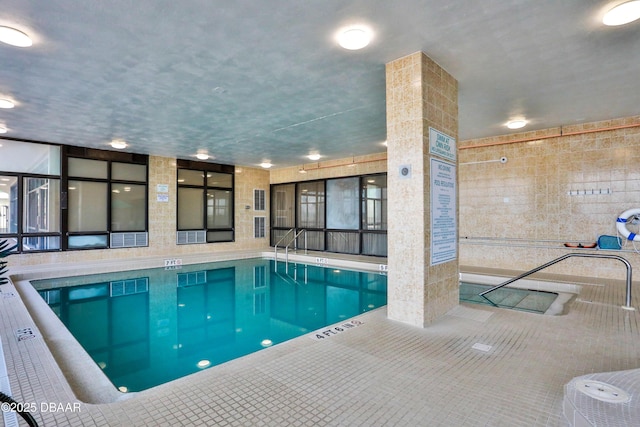 pool with central AC unit