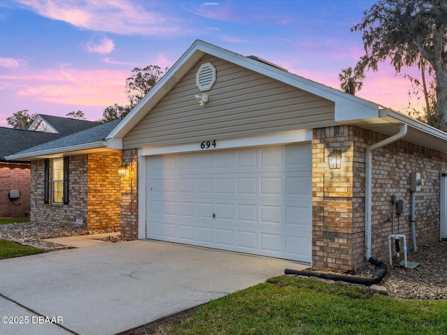 ranch-style house with a garage