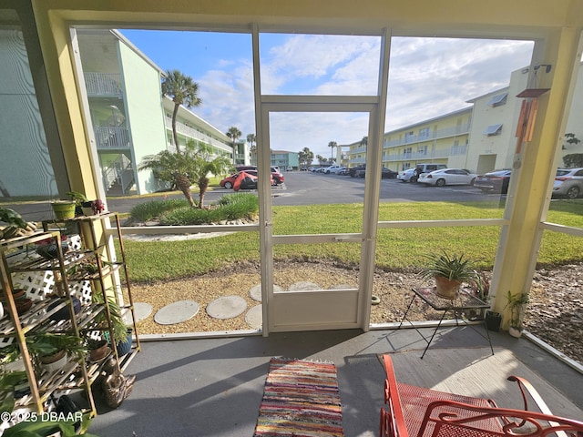 view of sunroom / solarium