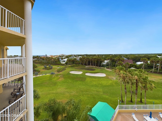 4670 Links Village Dr Unit C601, Ponce Inlet, FL 32127 - view of green lawn with a balcony and view of golf course