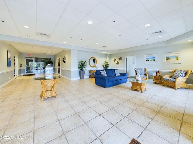 4670 Links Village Dr Unit C601, Ponce Inlet, FL 32127 - community lobby featuring a drop ceiling and recessed lighting