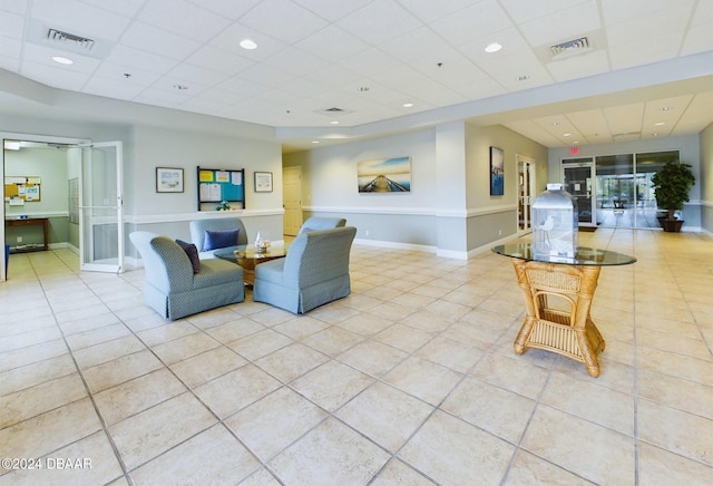 4670 Links Village Dr Unit C601, Ponce Inlet, FL 32127 - common area featuring a drop ceiling and recessed lighting
