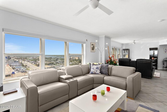 balcony featuring a beach view and a water view