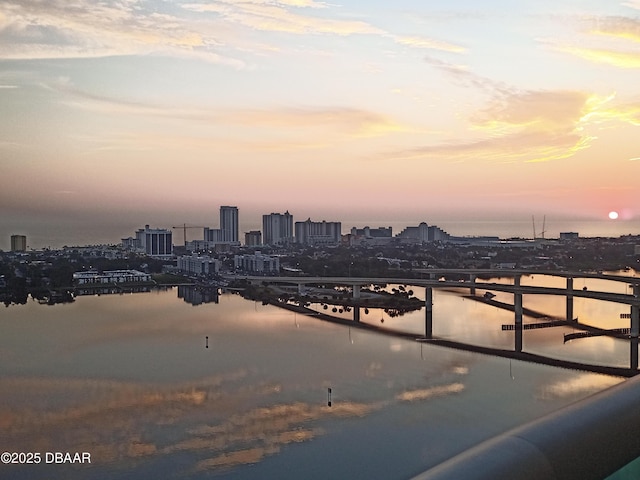241 Riverside Dr Unit 2402, Daytona Beach, FL 32117 - property view of water featuring a view of city