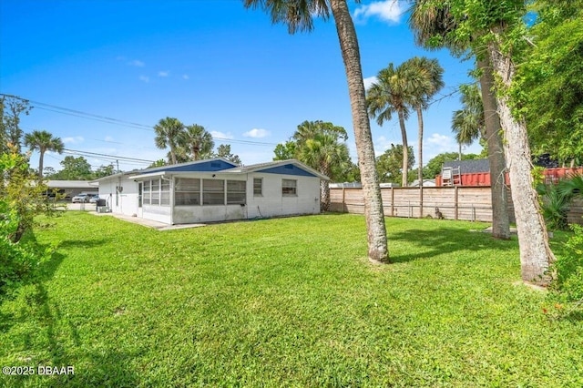 211 Fox Pl, Port Orange, FL 32127 - view of yard featuring a sunroom