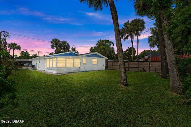 211 Fox Pl, Port Orange, FL 32127 - view of yard with a sunroom