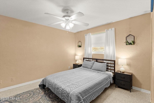 211 Fox Pl, Port Orange, FL 32127 - bedroom featuring a textured wall and a ceiling fan