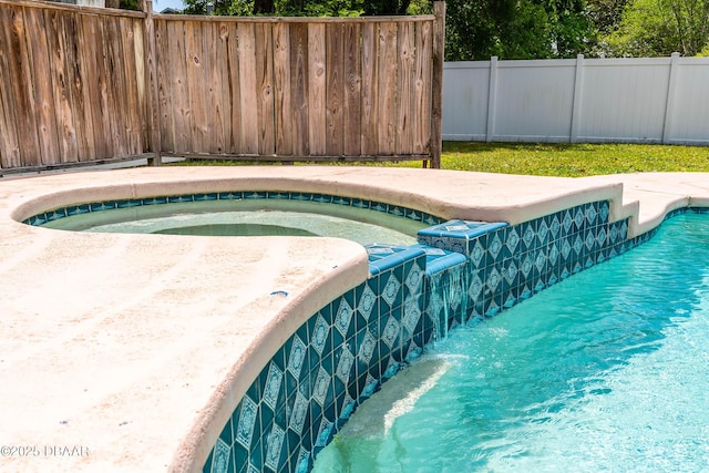 view of pool featuring a fenced in pool and fence