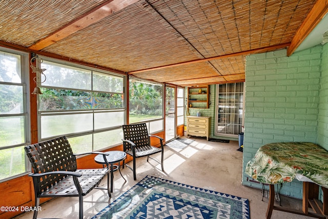 sunroom featuring a wealth of natural light