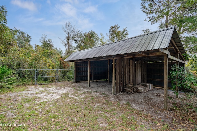 view of outbuilding