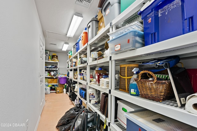 view of storage room