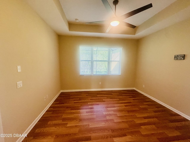 306 Coral Reef Way, Daytona Beach, FL 32124 - spare room featuring ceiling fan and wood finished floors