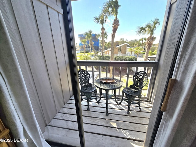 view of balcony