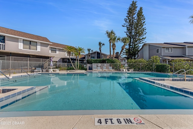 view of pool