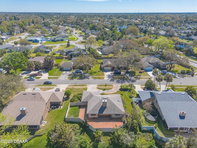 drone / aerial view with a residential view