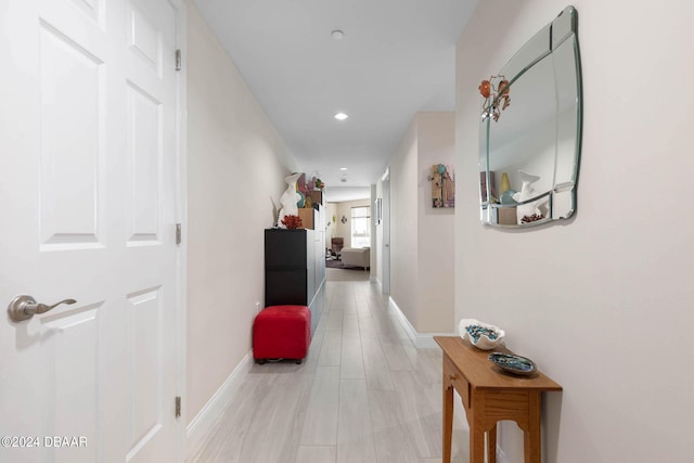 241 Riverside Dr Unit 1401-2, Holly Hill, FL 32117 - hall featuring baseboards and recessed lighting