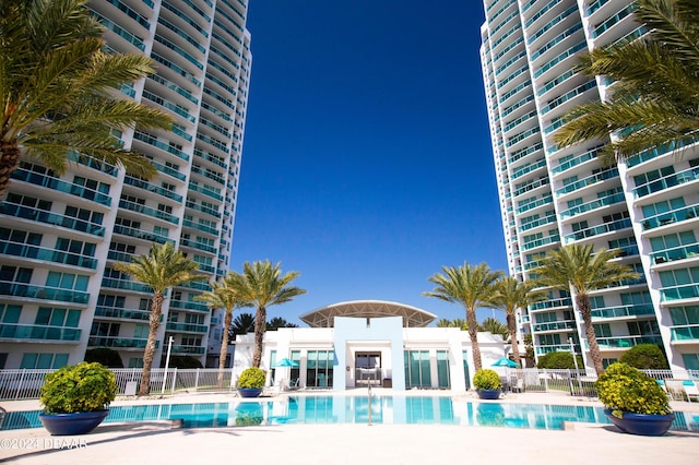 241 Riverside Dr Unit 1401-2, Holly Hill, FL 32117 - community pool with fence and a patio