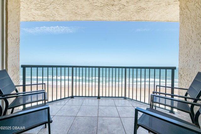 4545 S Atlantic Ave Unit 3704, Ponce Inlet, FL 32127 - balcony with view of water and beach