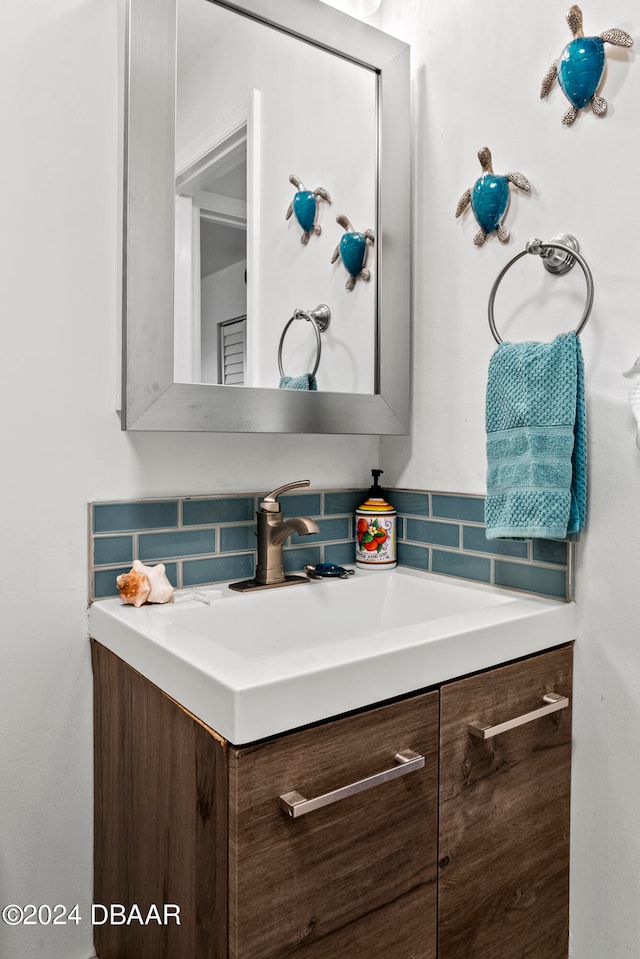 bathroom featuring vanity