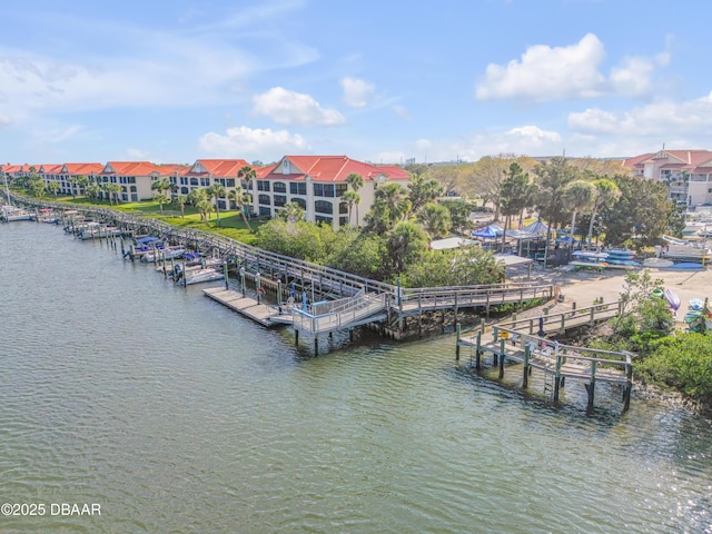 460 Bouchelle Dr Unit 104, New Smyrna Beach, FL 32169 - view of dock with a water view