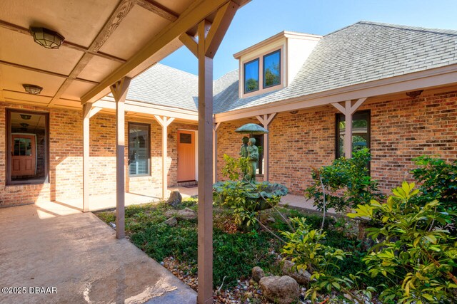 exterior space featuring covered porch