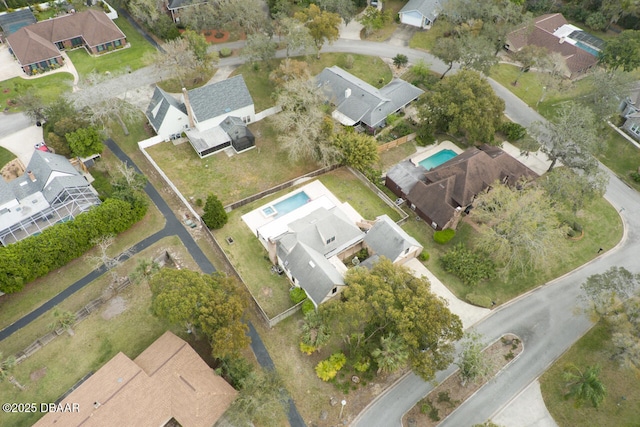 birds eye view of property featuring a residential view