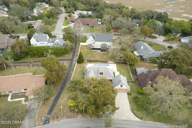 birds eye view of property featuring a residential view