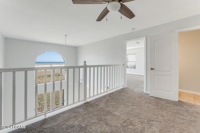 hallway featuring carpet