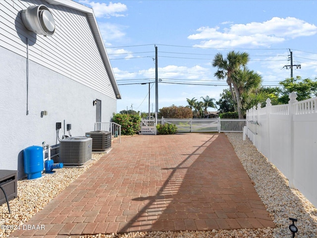 view of patio featuring cooling unit