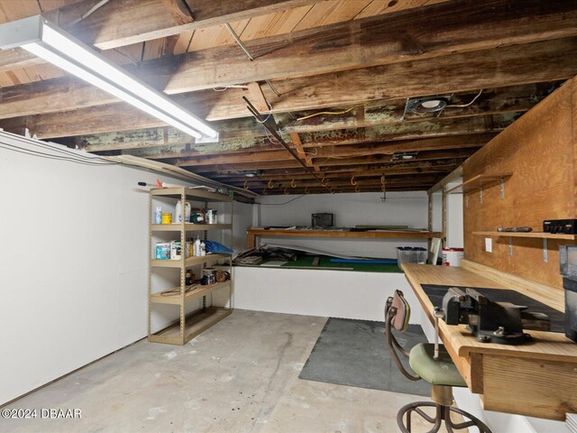 view of basement