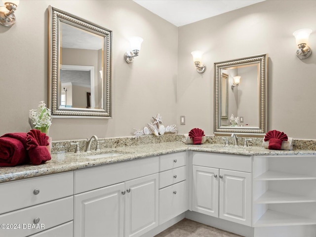 bathroom with vanity