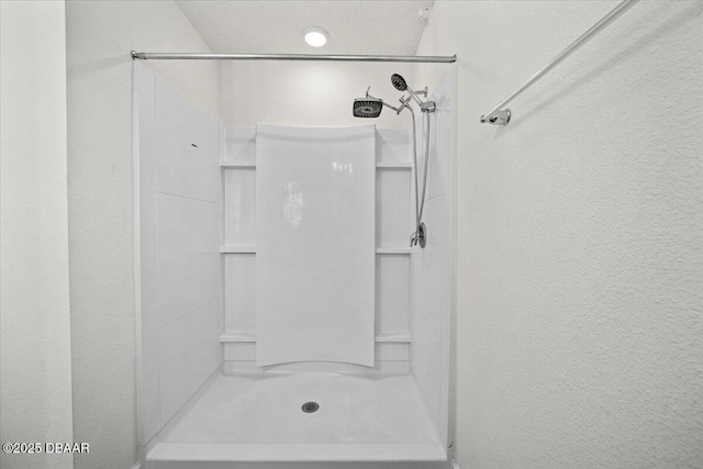 bathroom with walk in shower