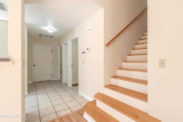 interior space featuring tile patterned floors