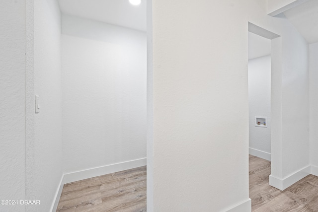 bathroom featuring wood-type flooring